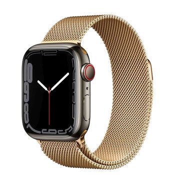 Gsp Milaneseband Bransoleta Mediolańska Do Apple Watch 1/2/3/4/5/6/7/8/Se/Se2/(38/40/41Mm) Gold - Mercury