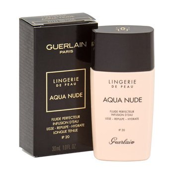 Guerlain, Lingerie de Peau Aqua Nude, nawilżający podkład do twarzy 01N Tres Clair, SPF 20, 30 ml - Guerlain