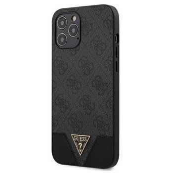 Guess 4G Triangle Collection - Etui iPhone 12 Pro Max (szary) - GUESS