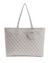GUESS Beżowa shopperka damska Power Play II w monogram Inna marka