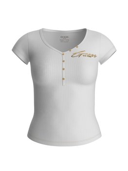 Guess Biały Damski T-Shirt Koszulka Bluzka M - Inna marka