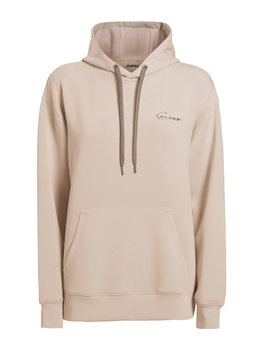 GUESS BLUZA DAMSKA EFFIE HOODED SWEATSHIRT BEIGE V2GQ06KAYM2 G9N1 M - GUESS