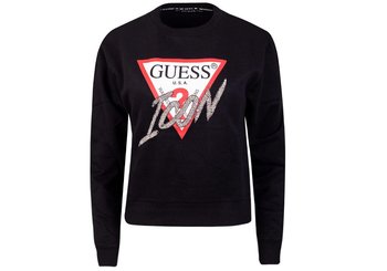 GUESS  BLUZA DAMSKA ICON FLEECE BLACK W1YQ0CK68I0 JBLK - Rozmiar: XS - GUESS