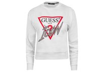 GUESS BLUZA DAMSKA ICON FLEECE WHITE W1YQ0CK68I0 G011 - Rozmiar: XS GUESS
