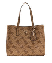 GUESS Brązowa shopperka damska Meridian II w monogram Inna marka
