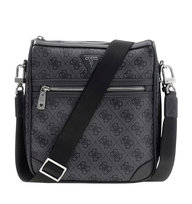 GUESS Czarna saszetka męska w monogram Milano Crossbody 2 GUESS