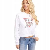 GUESS DAMSKA BLUZA KLASYCZNA BIAŁA BASIC S 1GGA GUESS