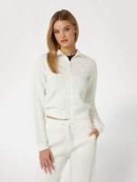 GUESS DAMSKA BLUZA NA ZAMEK ECRU BEZ KAPTURA L 1GŁA GUESS