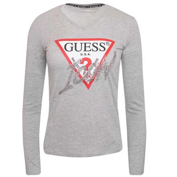 Guess Damska Koszulka Z Długim Rękawem Ls Vn Icon Tee Szara W2Bi39I3Z13 Lmgy S - GUESS