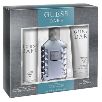 Guess Dare for Men zestaw woda toaletowa spray 100ml + żel pod prysznic 200ml + dezodorant spray 226ml - Guess