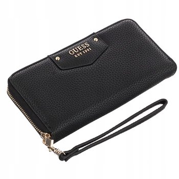 GUESS duży portfel damski Eco Brenton SLG black - GUESS