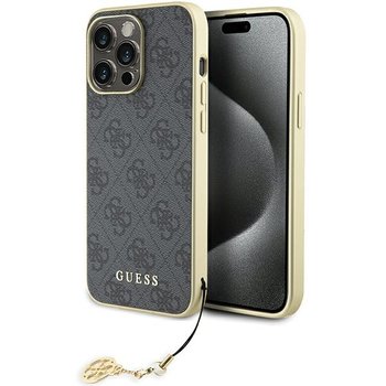 Guess Silicone Logo Strass 4G Black - etui iPhone 15 Pro Max