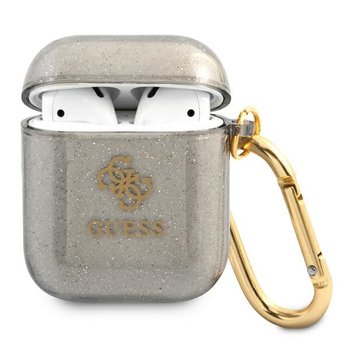 Guess GUA2UCG4GK AirPods cover czarny/black Glitter Collection - GUESS