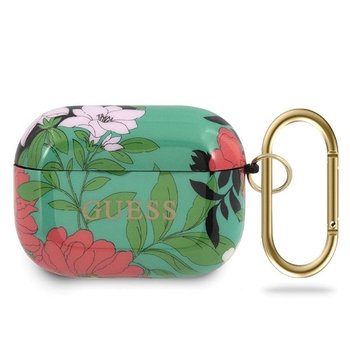 Guess GUACAPTPUBKFL01 AirPods Pro cover zielony, zieloNY N 1 Flower Collection - GUESS