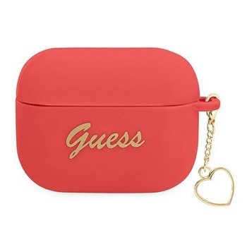 Guess GUAPLSCHSR AirPods Pro cover czerwony/red Silicone Charm Heart Collection - GUESS