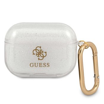 Guess GUAPUCG4GT AirPods Pro cover Transparent Glitter Collection - GUESS