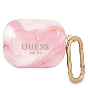 Guess GUAPUNMP AirPods Pro cover różowy/pink Marble Collection - GUESS