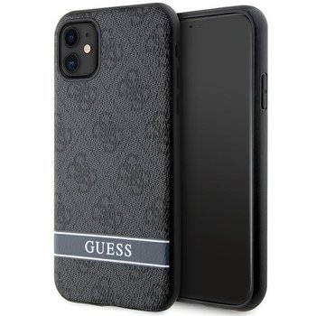 Guess Guhcn61P4Snk Etui Obudowa Do Iphone 11 / Xr Szary/Grey Hardcase 4G Stripe - GUESS