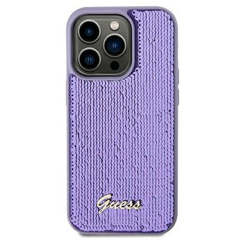 Guess GUHCN61PSFDGSU iPhone 11 / Xr 6.1" fioletowy/purple hardcase Sequin Script Metal - GUESS