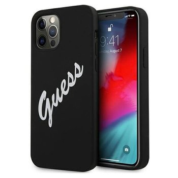 Guess GUHCP12LLSVSBW iPhone 12 Pro Max 6,7" czarno biały/black white hardcase Silicone Vintage - GUESS
