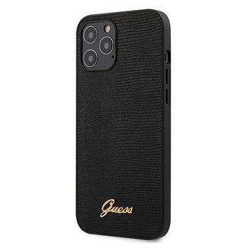 Guess GUHCP12LPCUMLLIBK iPhone 12 Pro Max 6,7" czarny/black hardcase Lizard Collection - GUESS