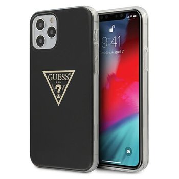 Guess GUHCP12MPCUMPTBK iPhone 12/12 Pro 6,1" czarny/black hardcase Metallic Collection - GUESS