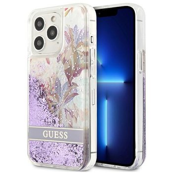 Guess Guhcp13Llflsu Iphone 13 Pro / 13 6,1" Fioletowy/Purple Hardcase Flower Liquid Glitter - GUESS