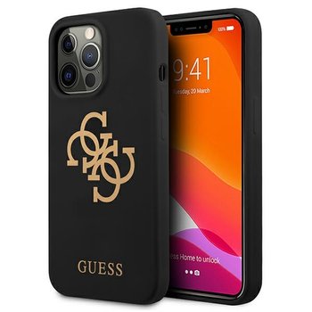 Guess GUHCP13LLS4GGBK iPhone 13 Pro / 13 6,1" czarny/black hard case Silicone 4G Logo - GUESS