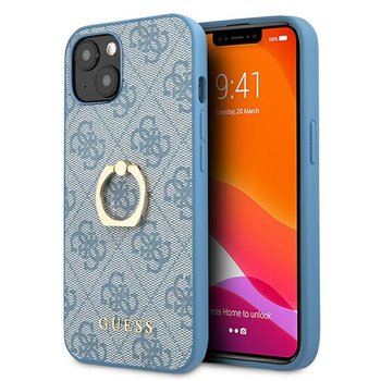 Guess GUHCP13M4GMRBL iPhone 13 6,1" niebieski/blue hardcase 4G with ring stand - GUESS