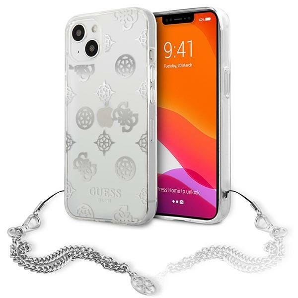Guess GUHMP13SSPLG IPhone 13 Mini 5,4 Szary/grey Custodia Rigida In Silicone Logo Plate Magsafe Apple  25211027