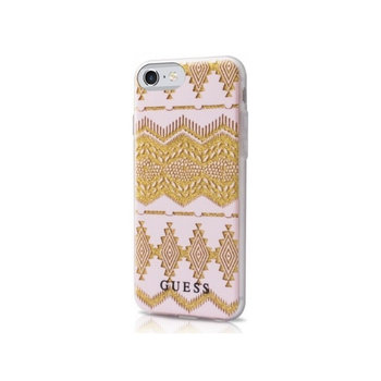 Guess GUHCP7TGPI Apple iPhone SE 2020/8/7 rózowy/pink hardcase Aztec Tribal 3D - GUESS