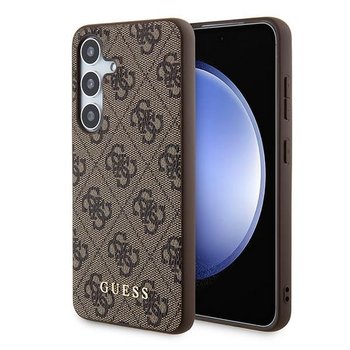 Guess GUOHCSA35G4GFBR Samsung Galaxy A35 A356 brązowy/brown hardcase 4G Metal Gold Logo - GUESS