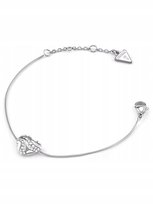 Guess In My Heart srebrna bransoletka damska serce kryształki JUBB04502JW GUESS