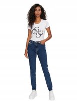 Guess Jeans Jeansy Damskie Granatowy W4YA92D5CB2 GUESS