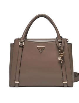 Guess Jeans Klasyczna Torebka Damska Beżowa z Nóżkami Ochronnymi Gna - GUESS