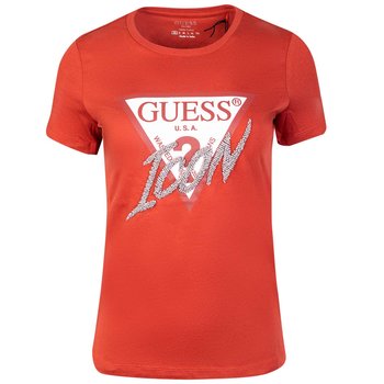 Guess Koszulka Damska T-Shirt Ss Cn Icon Tee Red W2Yi26I3Z11 A50G M - GUESS