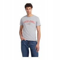 Guess Koszulka Męska T-Shirt Gj Ss Cn Slim Szara R.Xl GUESS