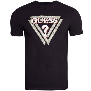 Guess Koszulka Męska T-Shirt Jasin Cn Ss Tee Black M2Bi43J1314 Jblk L - GUESS