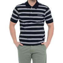Guess Koszulka Polo Męska Paski (XXL (193cm) / Czarny) GUESS