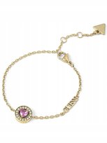 Guess M'Ama Non M'Ama bransoletka złota damska różowy kryształ JUBB04668JW GUESS