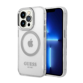 Guess Metal Outline Magsafe - Etui Iphone 14 Pro (Przezroczysty) - GUESS