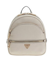 GUESS Mleczny plecak damski w monogram Manhattan II GUESS