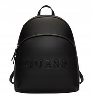 GUESS PLECAK DAMSKI MIEJSKI CZARNY Z KIESZONKAMI 30X23X13CM 2GŁA GUESS