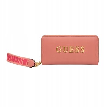 Guess Portfel Damski Różowy z Napisem Gma - GUESS