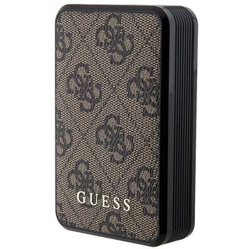 Guess Powerbank 18W GUPB10DP4GEGW 10000mAh brązowy/brown 4G Leather Metal Logo - GUESS