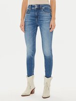 GUESS RURKI JEANSY Z WYSOKIM STANEM W KOLORZE NIEBIESKIM 28 1GŁA GUESS