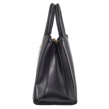 Guess Torebka Czarna Damska na Zamek z Logo Gna - GUESS