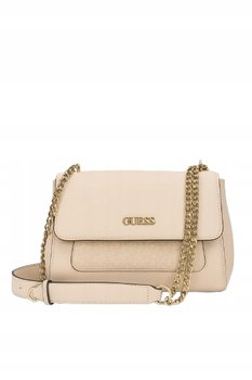 Guess Torebka Damska Klasyczna Beżowa z Logo Gmb - GUESS