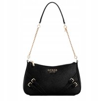 GUESS Torebka Damska na ramię Skóra Ekologiczna Czarna Mała Listonoszka