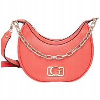 GUESS Torebka Damska na ramię Skóra Ekologiczna Koralowa Mała Listonoszka
